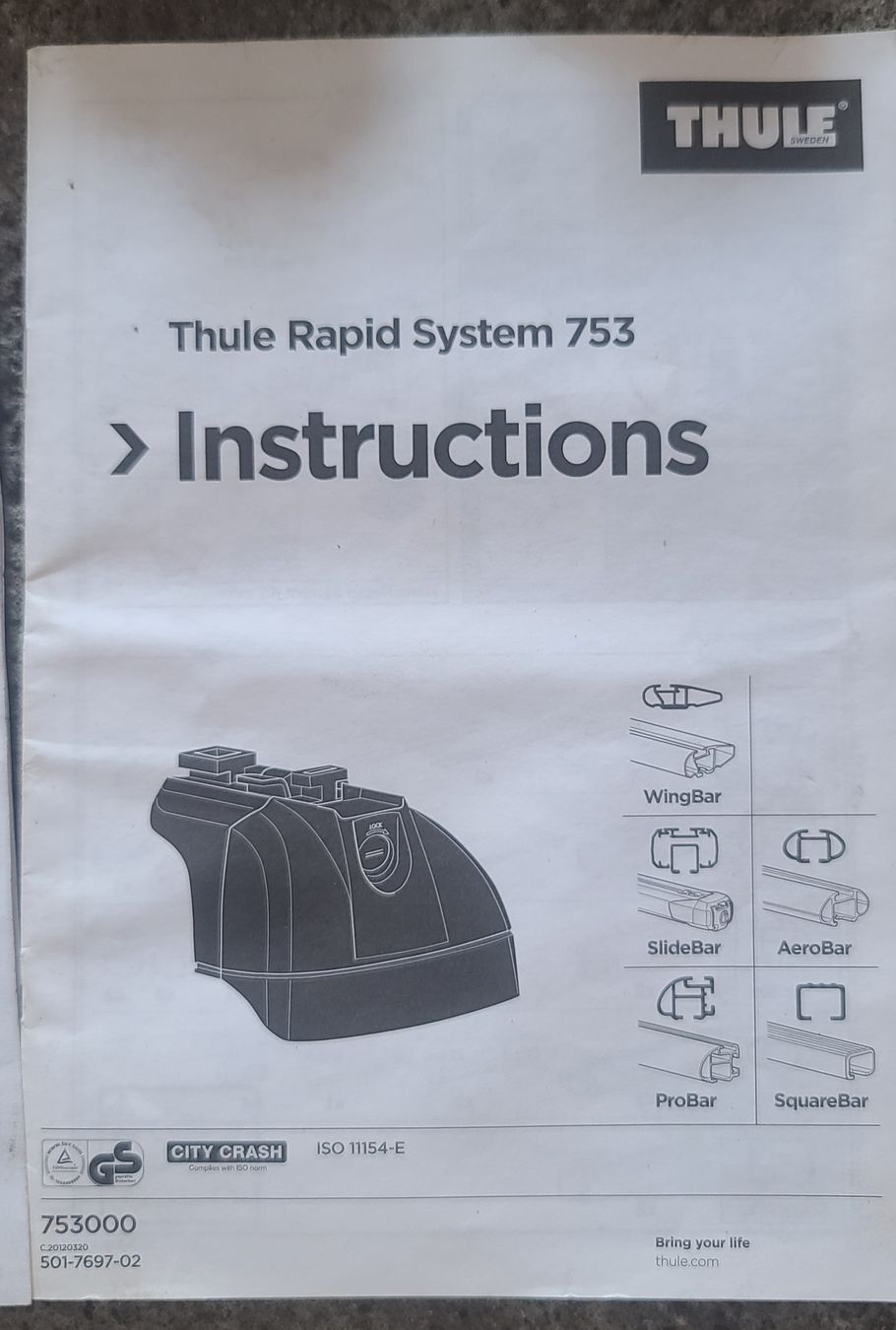 Thule Barres de toit: Thule 753 + 3071  – D'occasion à Conters par dave_freak 2