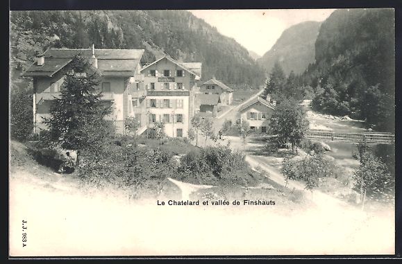 Cartoline postali: Le Chatelard, Grand Hotel Suisse du Chat – Usato da Berlin venduto da bartko-reher