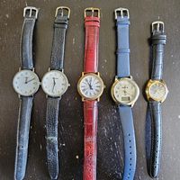 5 Damen Armbanduhren M-Watch, Rivage, Oris, Mondaine 