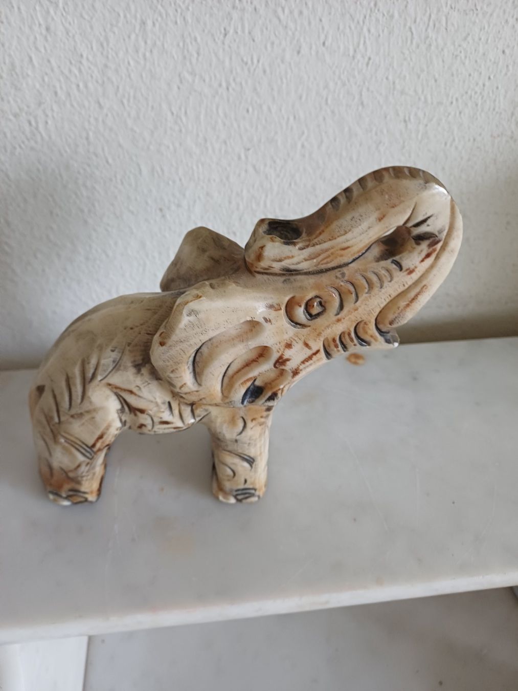 Skulpturen & Statuen: Vintage Elefanten Figur aus Speckstein – Gebraucht aus Marly von Rolmax 4
