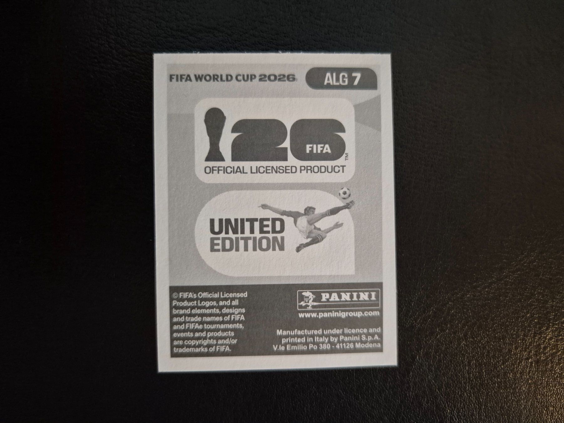 Panini Sammelbilder & Trading cards: Panini WM 26 ALG 7 – Neu (gemäss Beschreibung) aus Rorschacherberg von AJ3108 1