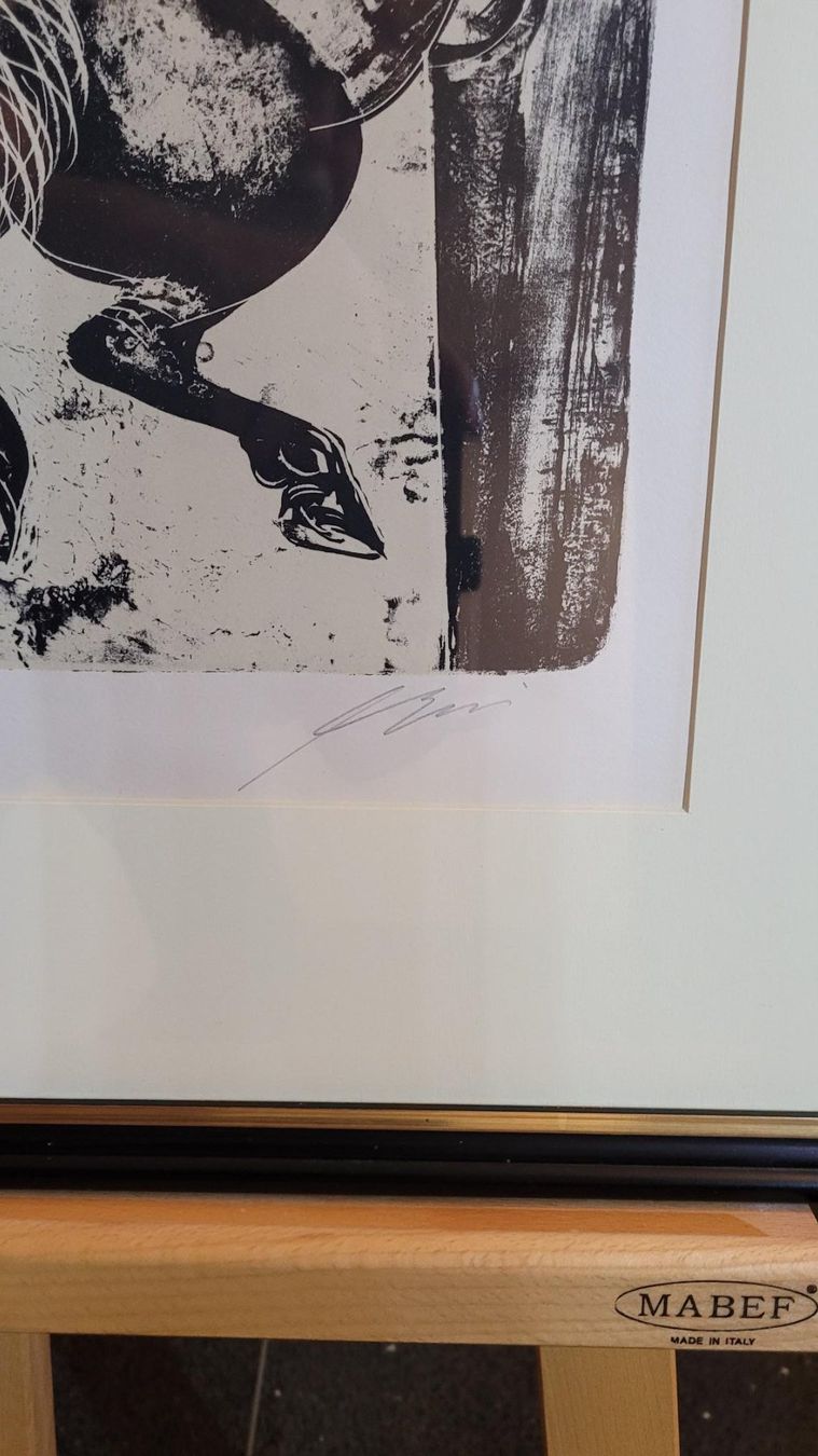 Grafica & Litografie: ** ERNI HANS, "Pferde s/w", Lithographie ** – Usato da Luzern venduto da Luzern1 3