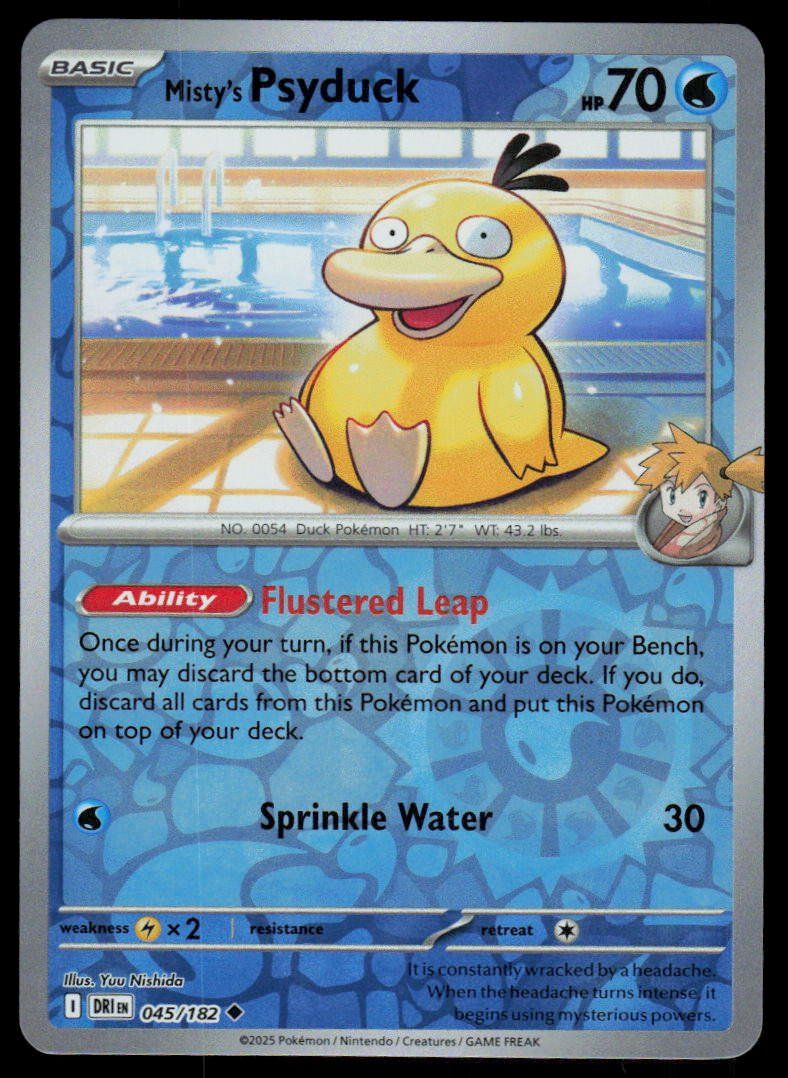 Pokémon Carte collezionabili: Pokemon Misty's Psyduck 045/182 – Usato da Herisau venduto da Pokemon2025
