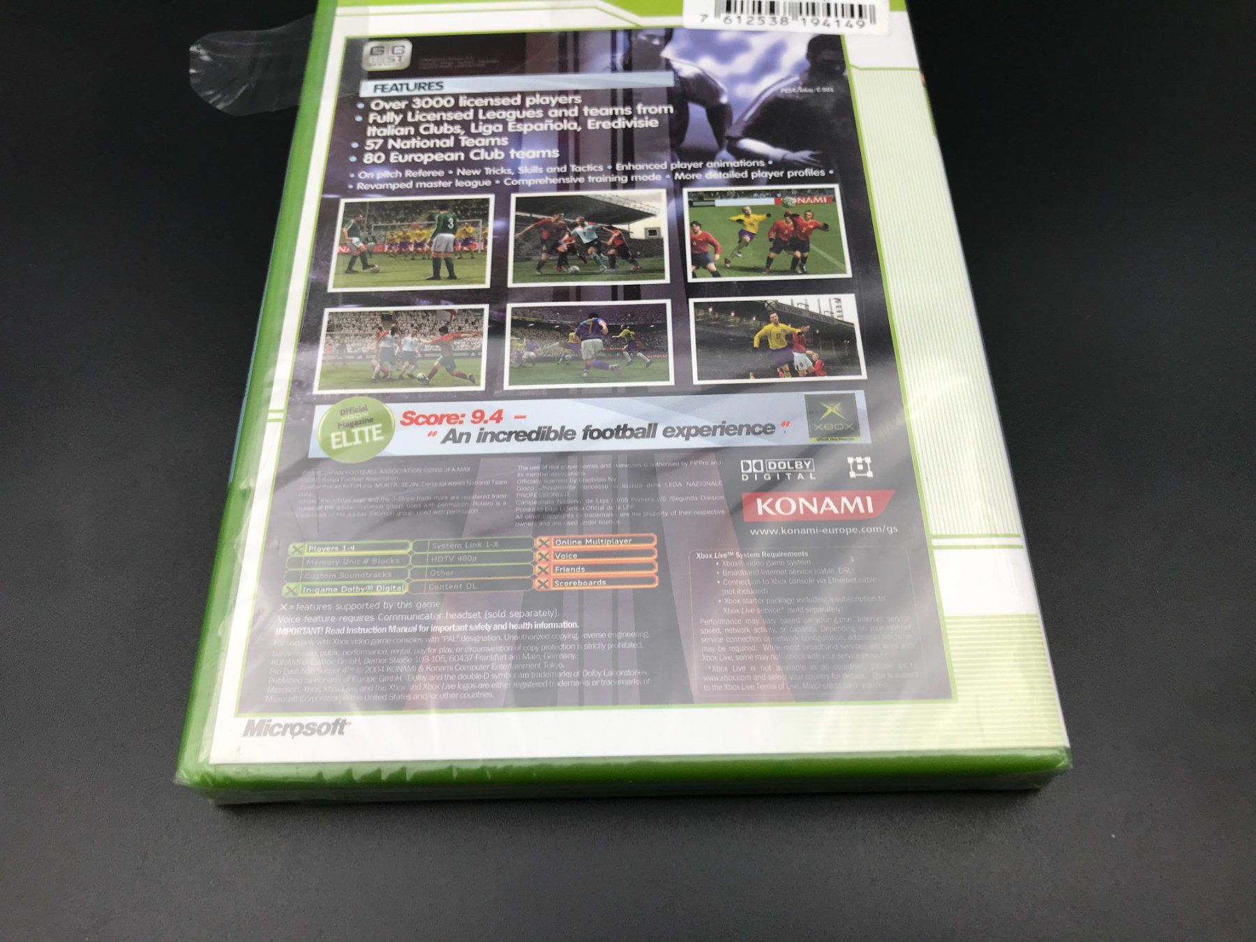 Microsoft Giochi: Pro Evolution Soccer 4 Xbox Sealed EN/UK – Nuovo e nell'imballaggio originale da Hagendorn venduto da Pokecollectorch 5