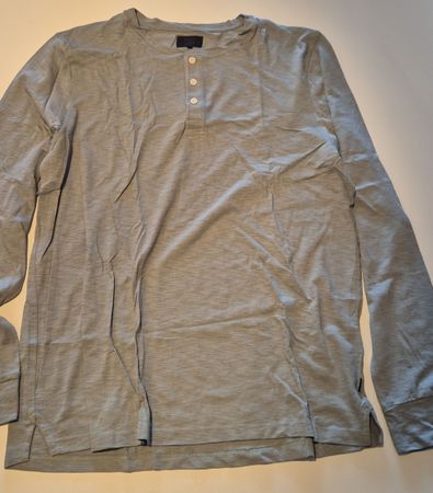 Herren Langarmshirt, Grösse XL, Grau - Superdry