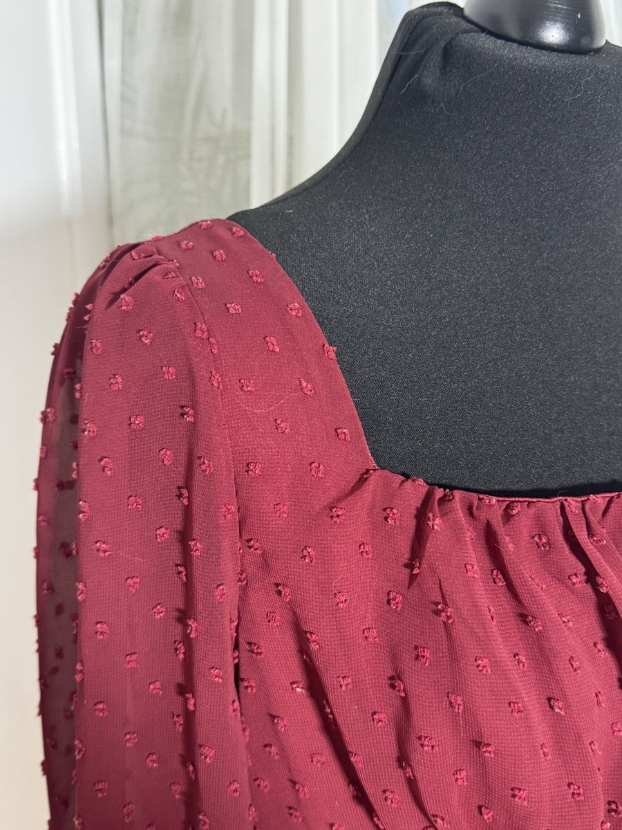 Vestiti: Bordeaux rotes Kleid Gr.L – Usato da Wetzikon ZH venduto da el-lustigo2 1
