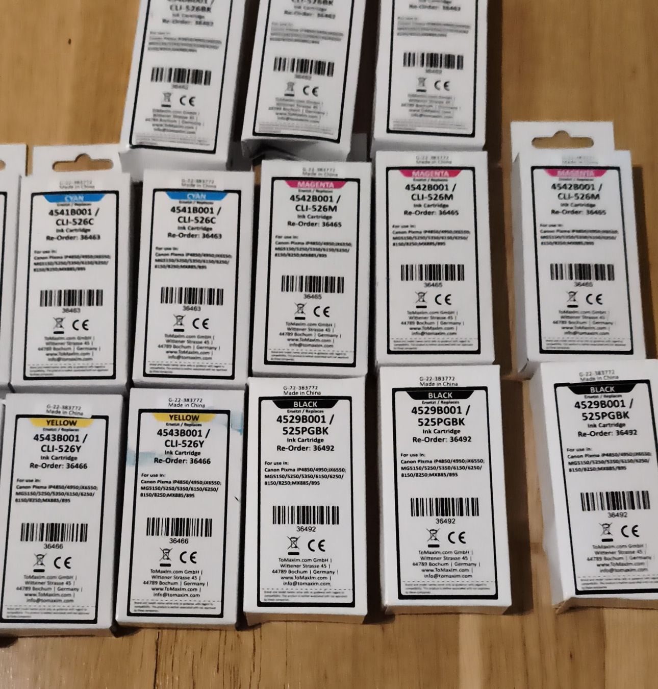 Pixma Cartucce per stampanti & toner: Druckerpatronen Set Canon Pixma 15 Stück – Usato da Bolligen venduto da TvG.1535