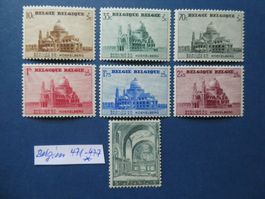 Belgien 1938 Nr. 471-477 ungestempelt *