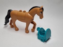 LEGO bb1279c01pb09 Medium Nougat Horse with 2 x 2 Cutout
