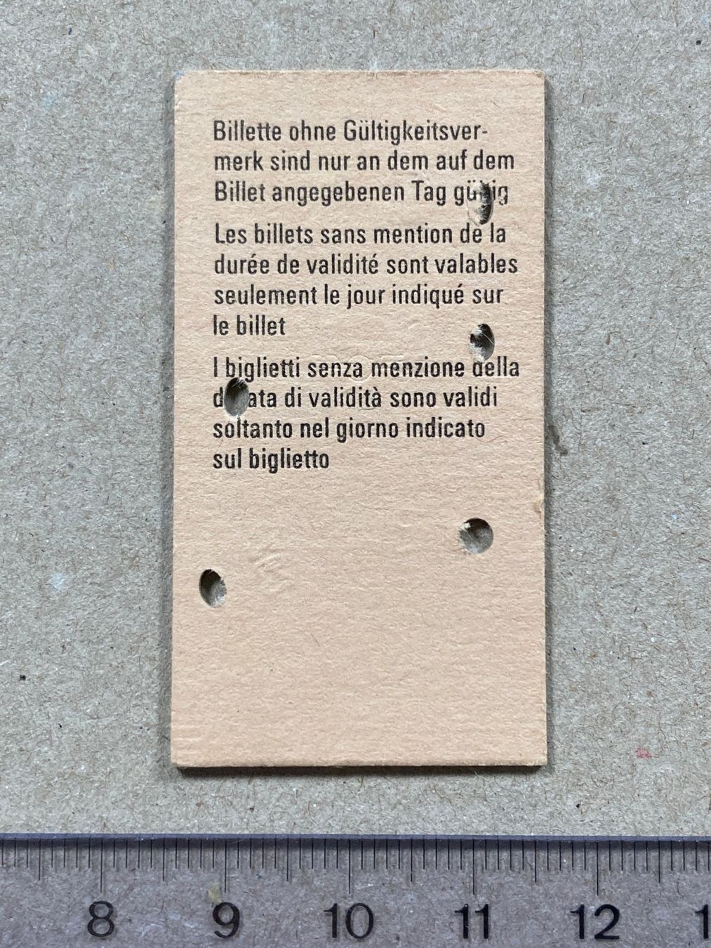 Biglietti: Grenchen Süd - Biasca, SBB Billett, 2.11.1983 – Usato da Lenzburg venduto da fh1 1