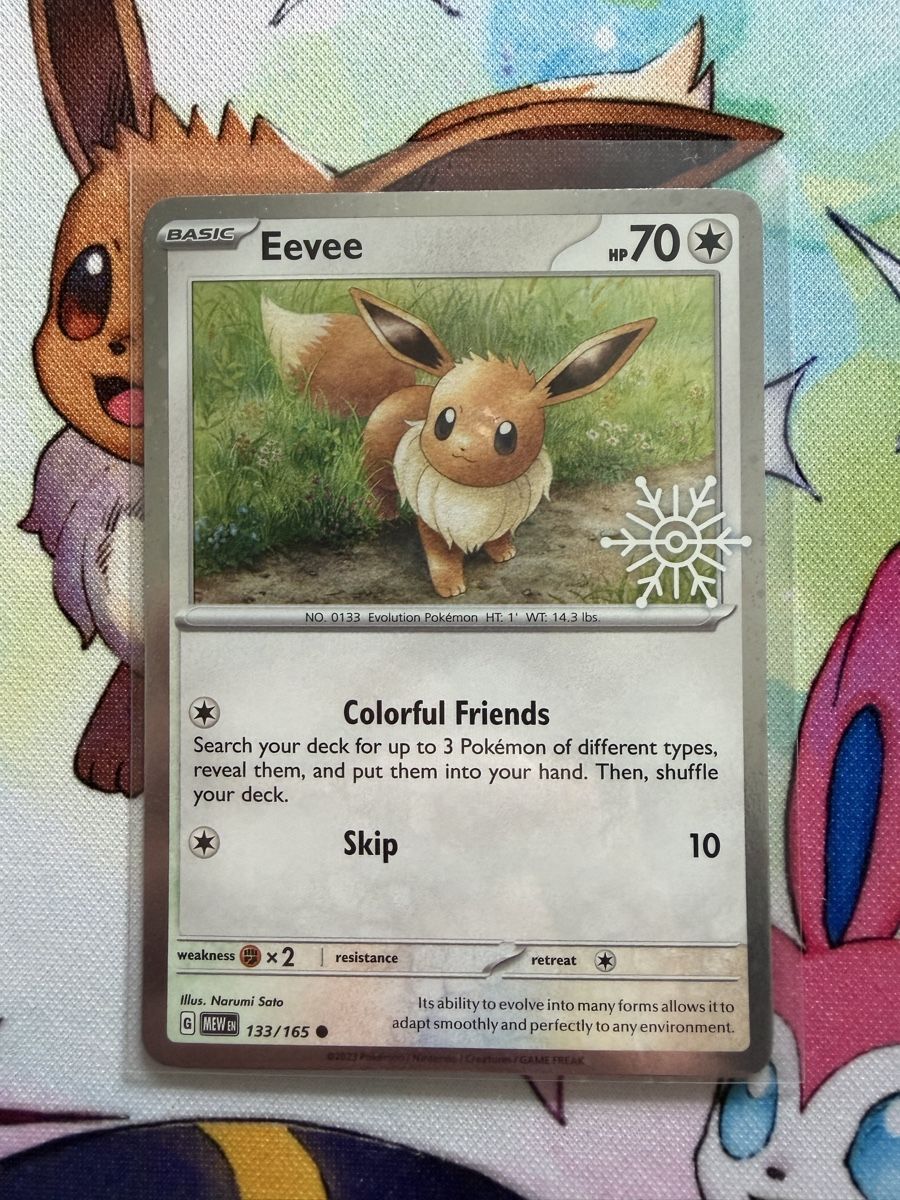 Pokémon Carte collezionabili: Pokemon Eevee 133/165 MEW Snowflake  – Usato da Grindelwald venduto da TSG-G-Town