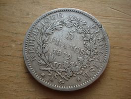 (N5) 5 Francs 1872 A Hercule rar