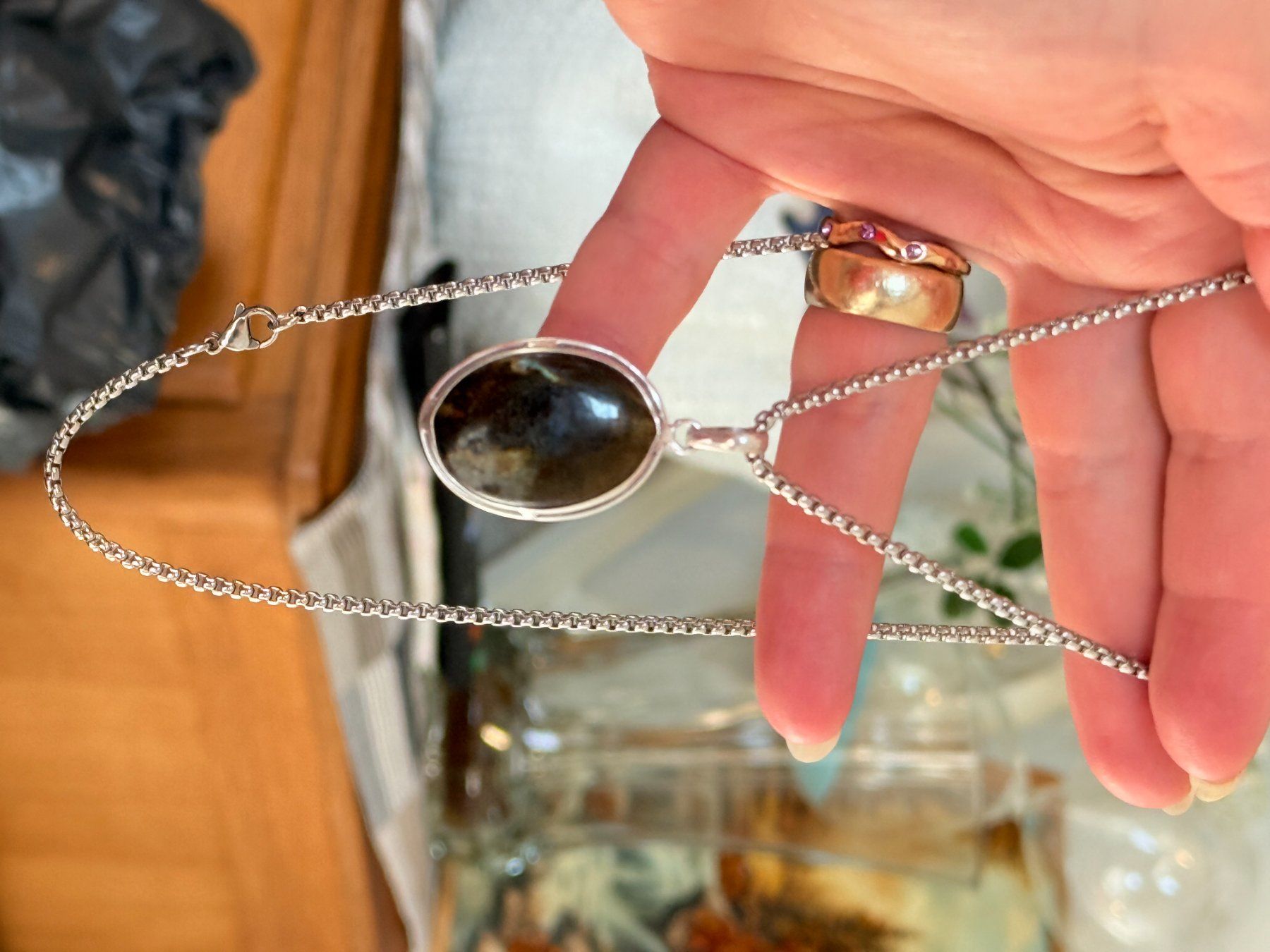 Catenine: Superbe collier Labradorite , neuf! – Nuovo e nell'imballaggio originale da Genève venduto da AGBERG 7