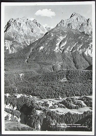 Cartoline postali: VULPERA und TARASP mit St. Jon und Lischana – Usato da Jona venduto da philajona