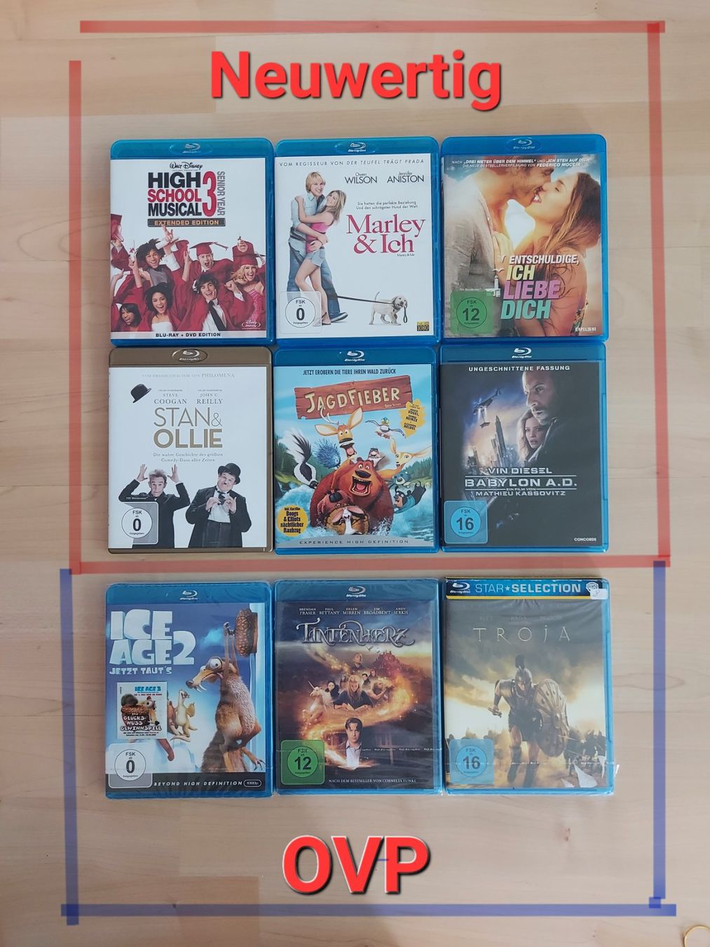 Tutti i DVDs: 9 Blu-Ray  (Neuwertig/Orginalverpackt) – Nuovo (secondo la descrizione) da Kölliken venduto da arwen6