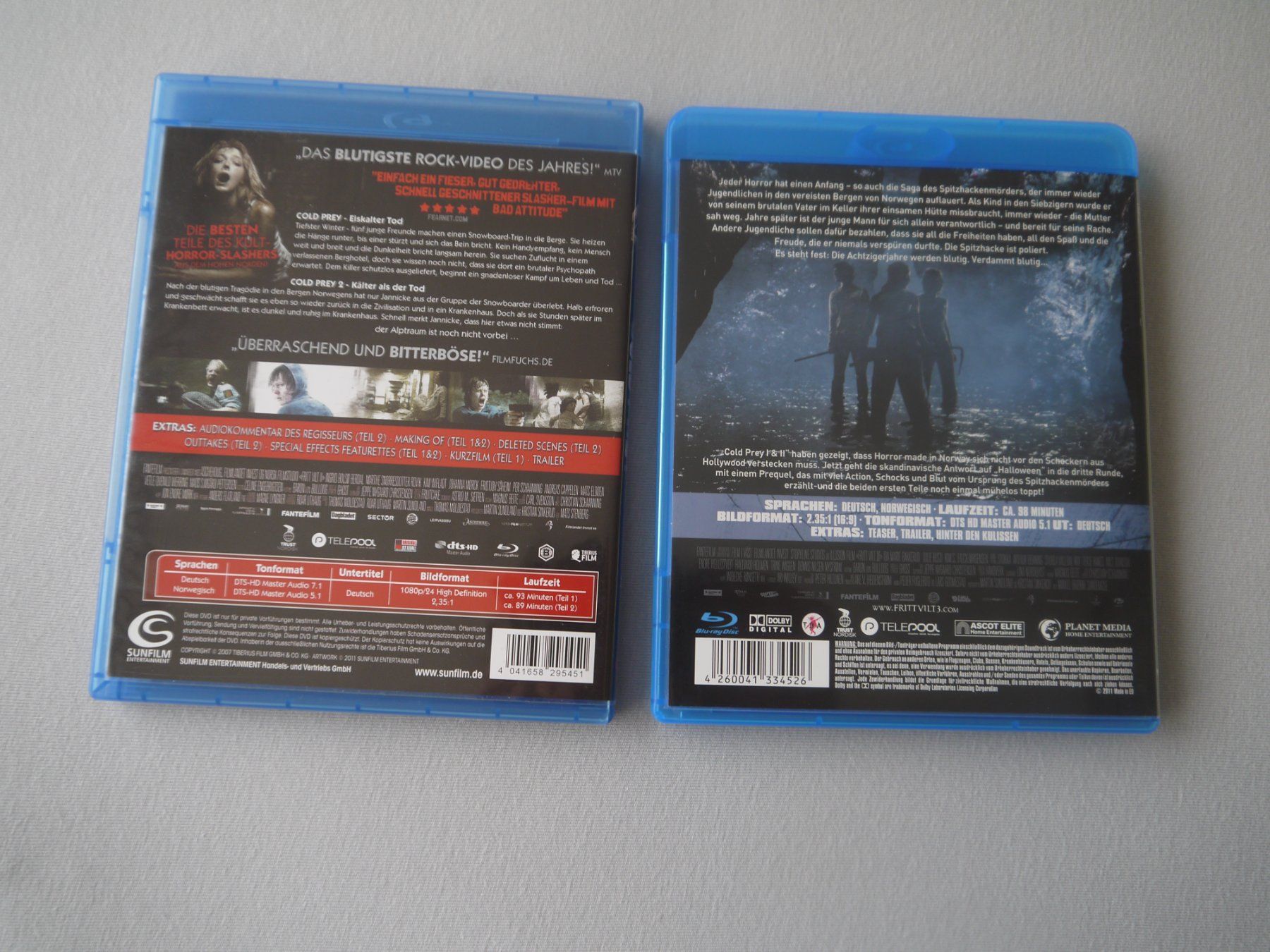 Alle DVDs: COLD PREY 1 - 3 - Trilogie - uncut – Gebraucht aus Hagendorn von Blaf 1