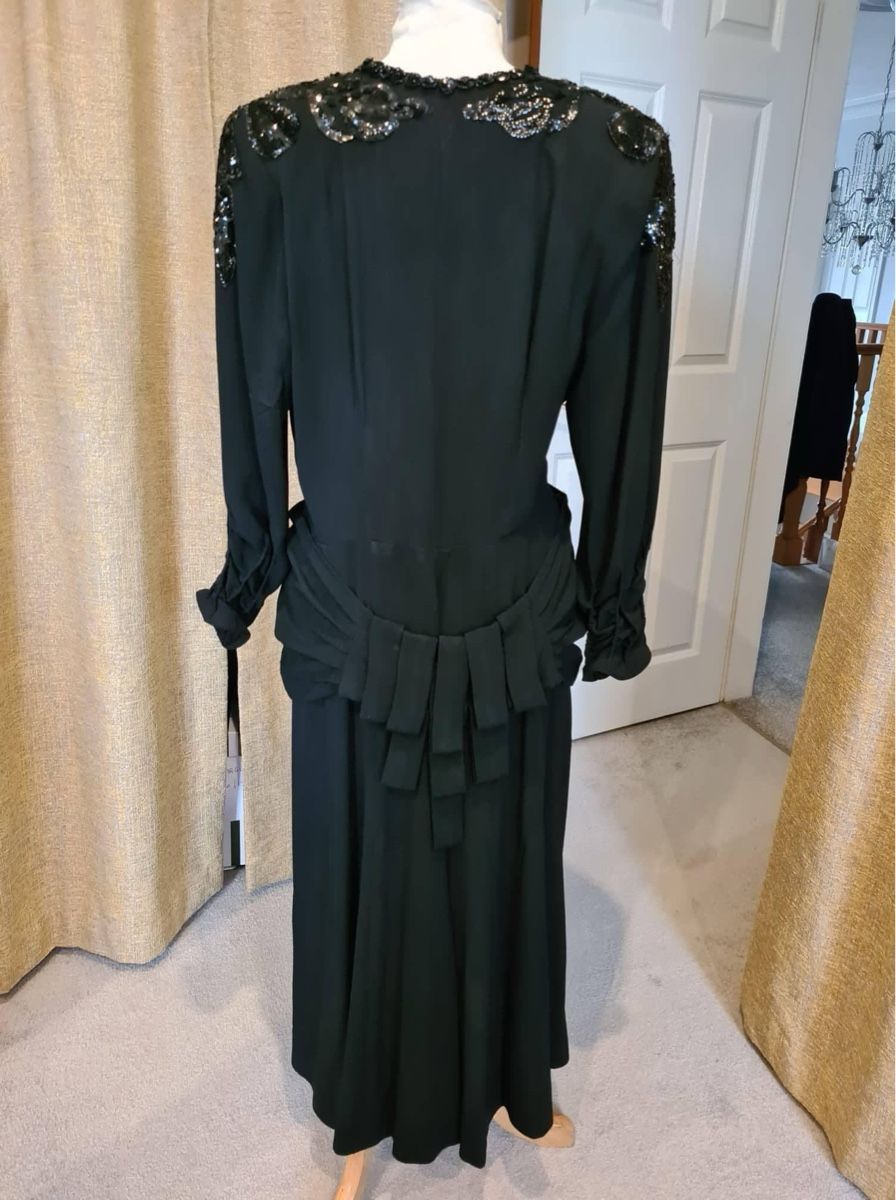 Vestiti: Volup 1940s black crepe s – Nuovo (secondo la descrizione) da Zürich venduto da MISSYS-WONDERBAG 7