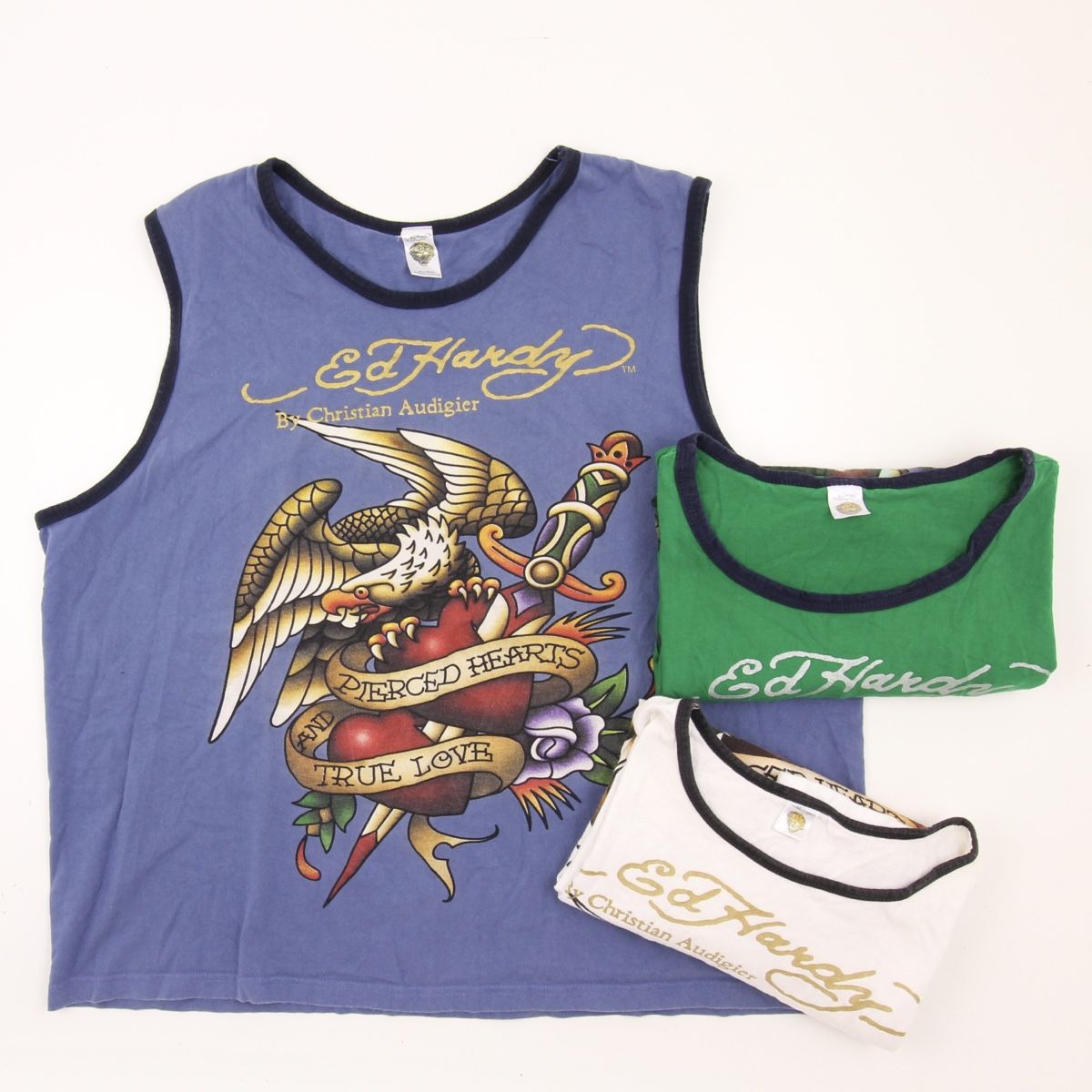 Ed Hardy Top: 3x Ed Hardy Tank Top – Usato da Bern venduto da Padeeeh