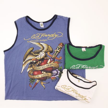 3x Ed Hardy Tank Top