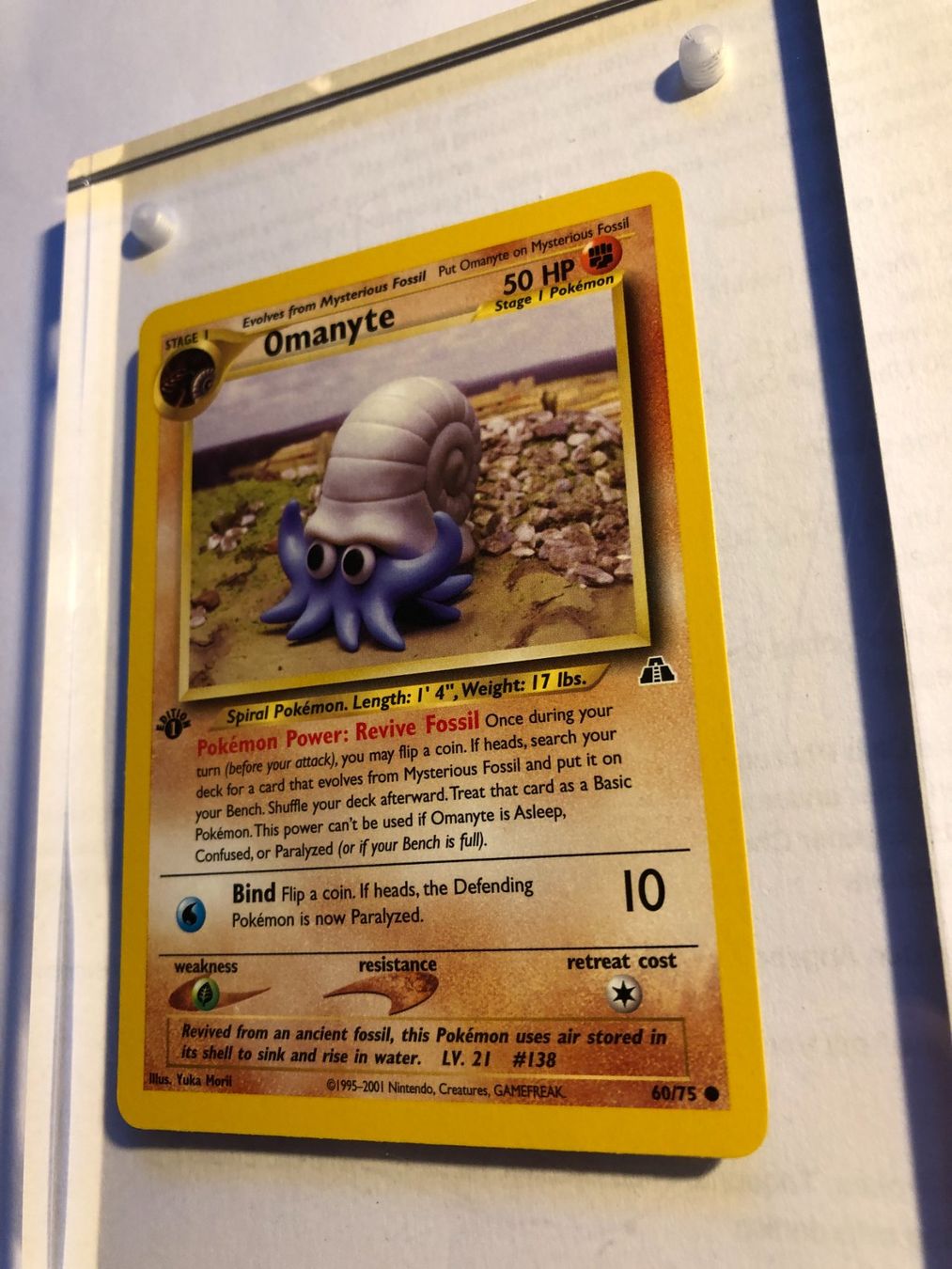 Sammelbilder & Trading cards: Omanyte 1st Neo Discovery - MINT - ab 1.- – Gebraucht aus Giubiasco von dan_pr8b 2