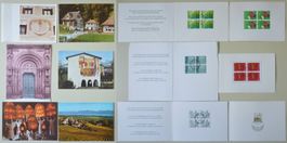11 Weichnachts-Grusskarten der Schweizer Post 1980-1990