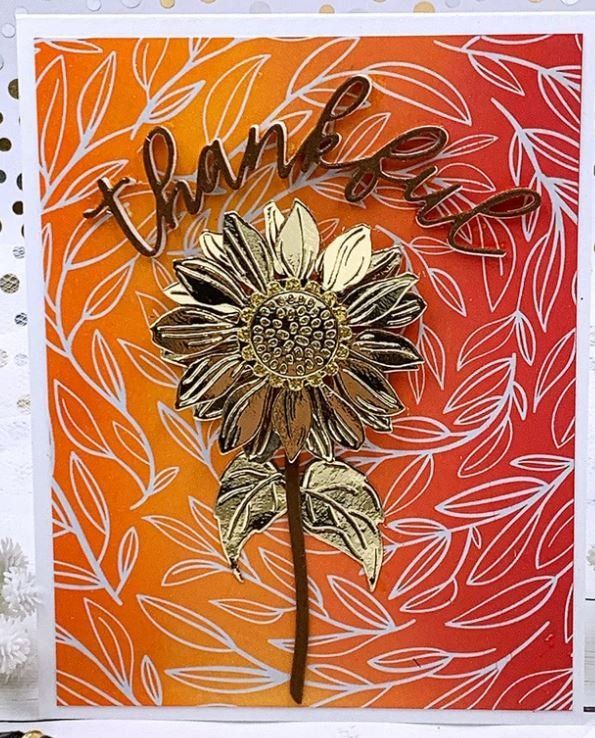 Sciablone: Spellbinders Dies ** Sunflower ** – Nuovo e nell'imballaggio originale da Rubigen venduto da rofi100 7