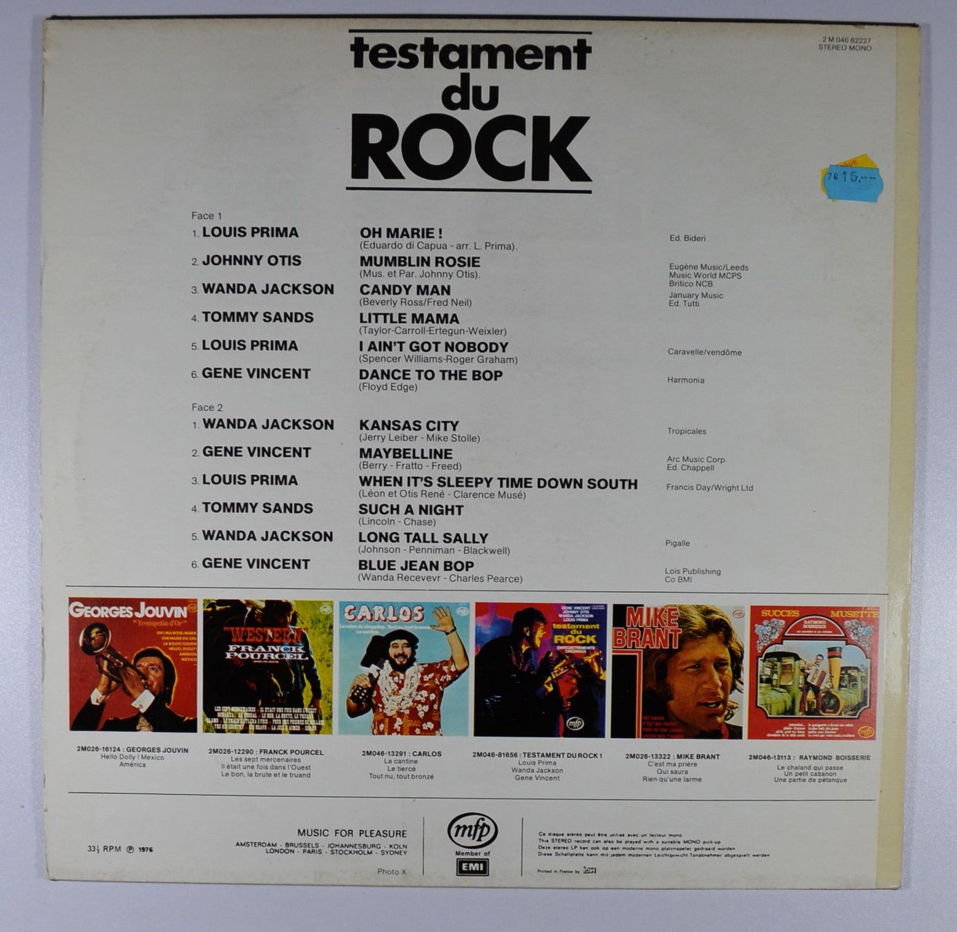 Dischi in vinile: LP: TESTAMENT DU ROCK - Vol. 3 – Usato da Frenkendorf venduto da Yard-Sale-2000 1