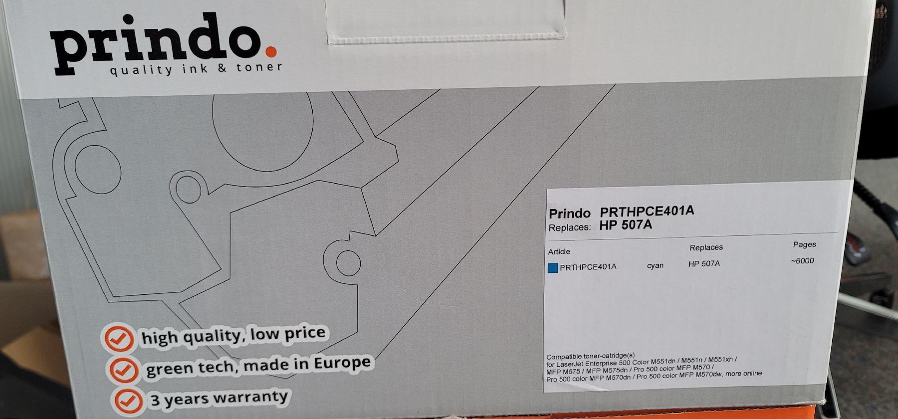 Hewlett Packard Cartucce per stampanti & toner: HP 507A Cyan – Nuovo (secondo la descrizione) da Ostermundigen venduto da zaster.cholae