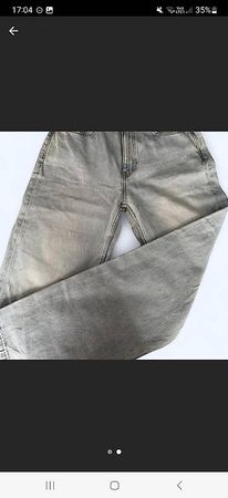 zara grey straight leg jeans grösse 40