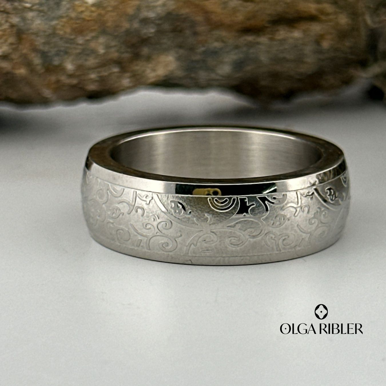 Olga Ribler Ringe: Edelstahl 8 mm  Ring  Grösse 65 – Neu (gemäss Beschreibung) aus Luzern von Schmuckoutlet