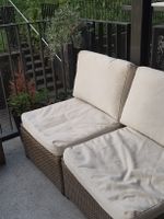 Garten Lounge IKEA 2er Sofa mit Kissen