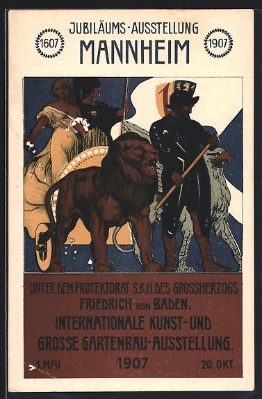 Cancelleria postale: Mannheim, Int. Kunst- und Gartenbauausst – Usato da Berlin venduto da bartko-reher