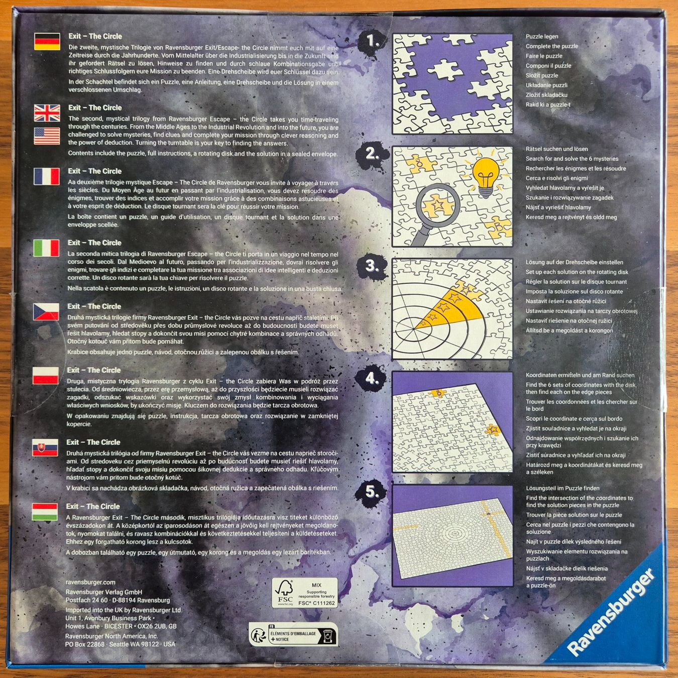 Ravensburger Puzzles: Ravensburger EXIT Puzzle - The Circle, Anno 2083 - 919 Teile – Gebraucht aus Dübendorf von mic_8s68 2
