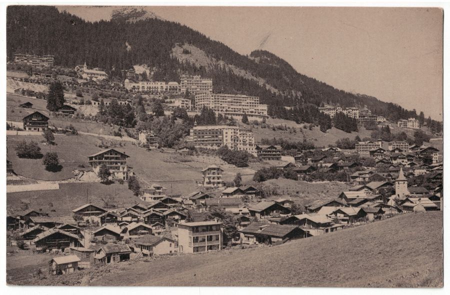 Cartoline postali: Leysin, vue générale, circulée 1921 – Usato da Frauenfeld venduto da POML