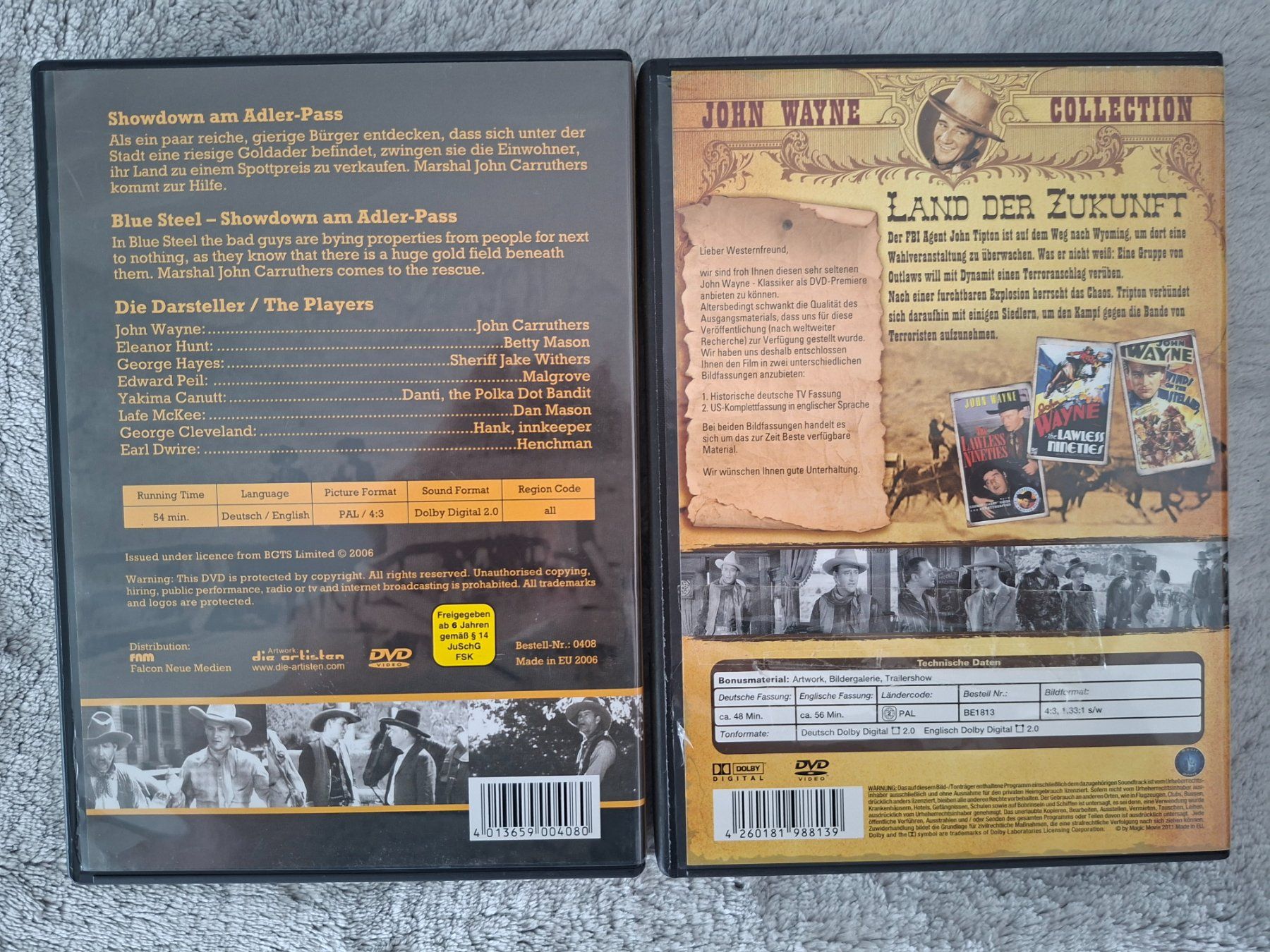 Tutti i DVDs: JOHN WAYNE 2x DVD – Usato da Aesch BL venduto da Burschi59 1