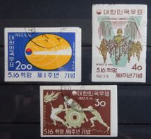 Korea Kat. 347-349 B gest. 1962 Kat. 50 Euro