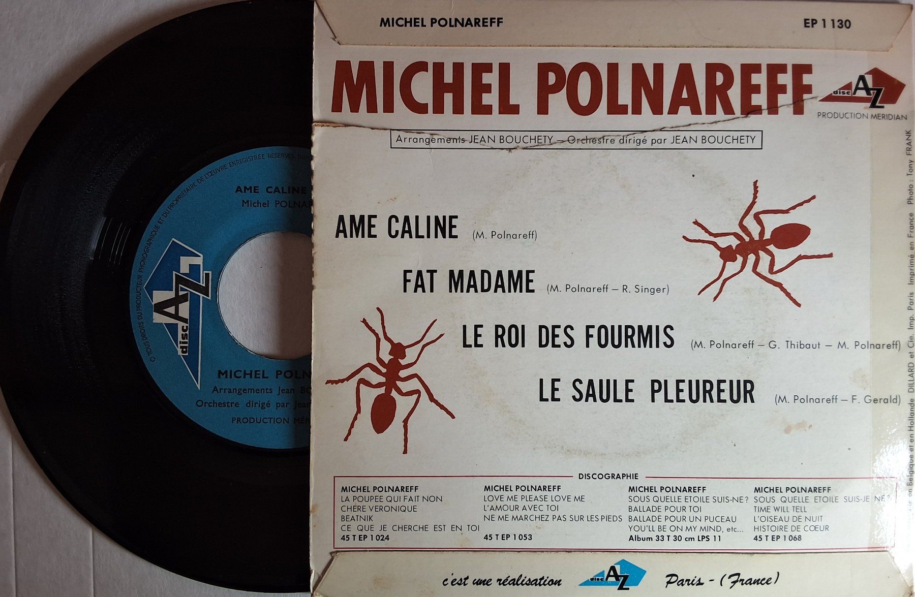 Dischi in vinile: Vinyl single  - Polnareff  - Ame Caline- Fr 67 -  VG – Usato da Villeret venduto da Fil11 1