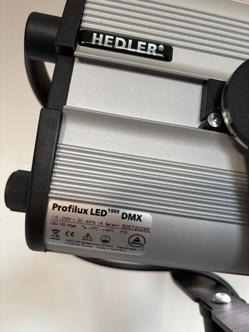 Lampade: Studioleuchte Hedler Profilux LED1000 DMX – Usato da Luzern venduto da Affoltera 4