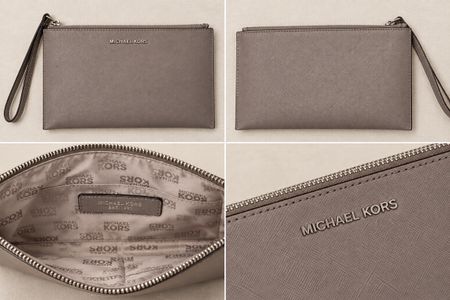 Pochette Michael Kors color tortora – Pari al nuovo