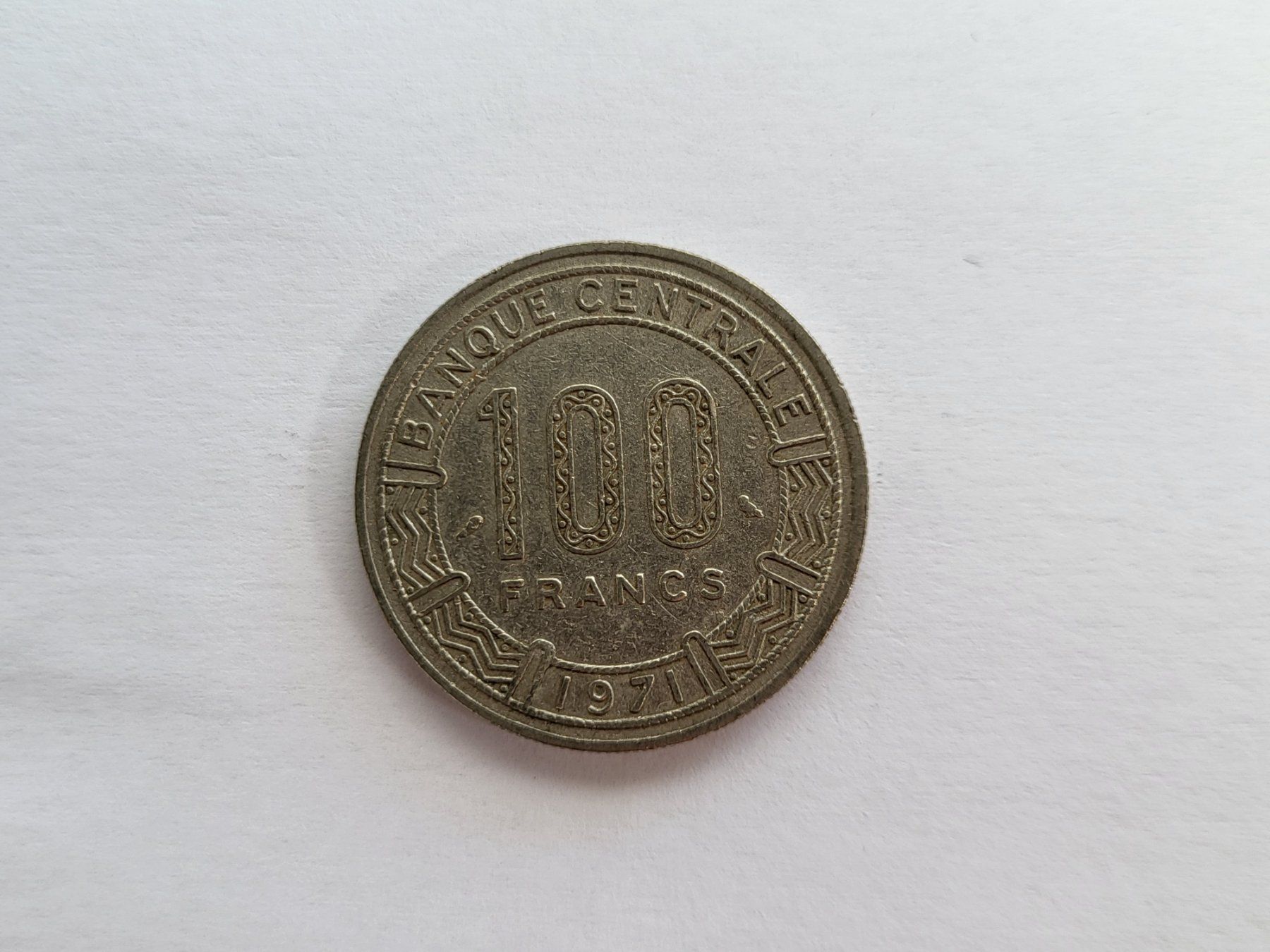 Tutti le monete: 100 Francs 1971 Tschad – Usato da Pravidondaz venduto da LVtik