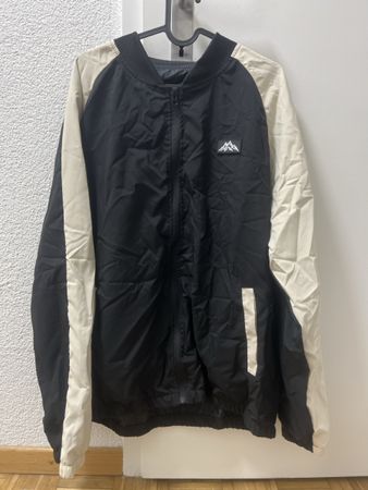 Coole Übergangsjacke,Schwarz/Creme, Neu