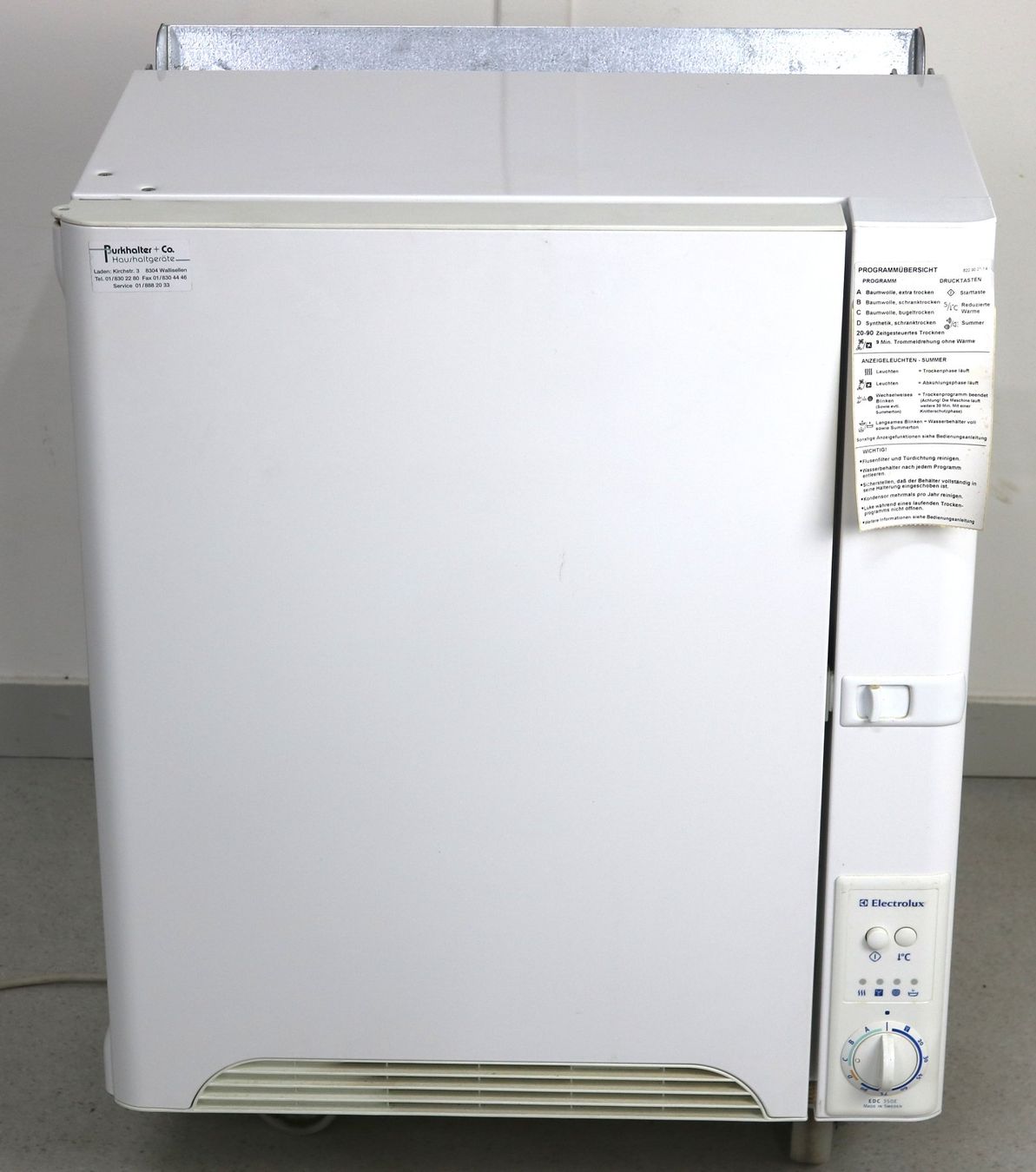 Electrolux Asciugatrici: ELECTROLUX Wäschetrockner Modell EDC 360E – Usato da Volketswil venduto da brockipfannenstil