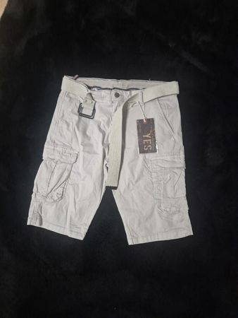 Herren Cargo Shorts original hellgrau Grösse 30 44 neu