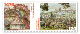 💥Sondermarke «550 Jahre Schlachten bei Grandson und Murten»