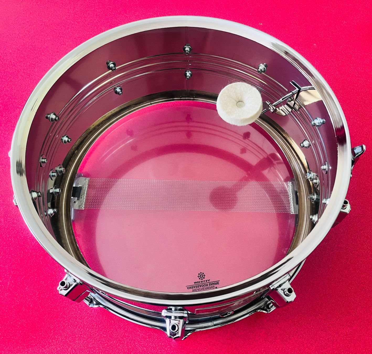 Strumenti musicali: Pearl Professional MIJ Snare 14''x6.5'' + Ständer + Evans – Usato da Wädenswil venduto da Buddha8 8