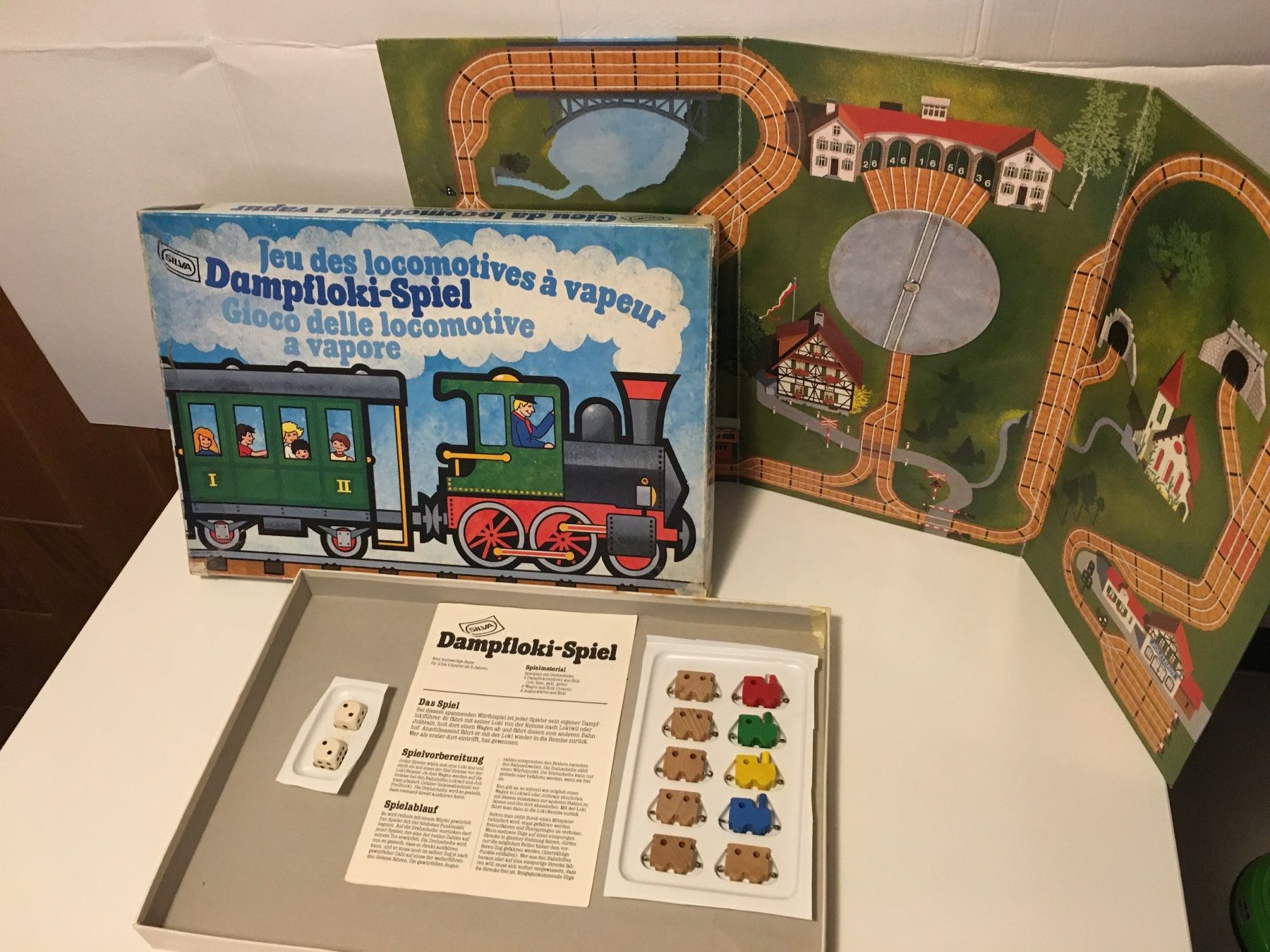 Giochi: Dampfloki-Spiel - SILVA - 1989 – Usato da Andwil SG venduto da Rainboli 2