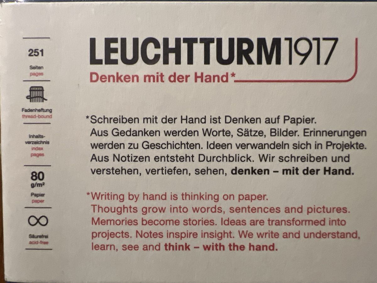 Blocchi: LEUCHTTURM 1917 Notizbuch A5  – Nuovo e nell'imballaggio originale da Uznach venduto da Apuutze 4