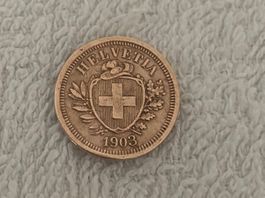 1 centime/rappen 1903