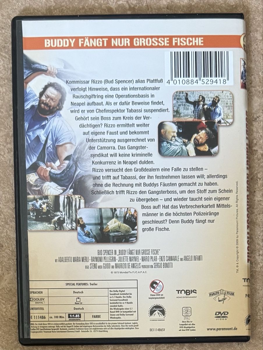Tutti i DVDs: BUDDY FÄNGT NUR GROSSE FISCHE  – Nuovo (secondo la descrizione) da Dietikon venduto da AndreaSch01 1