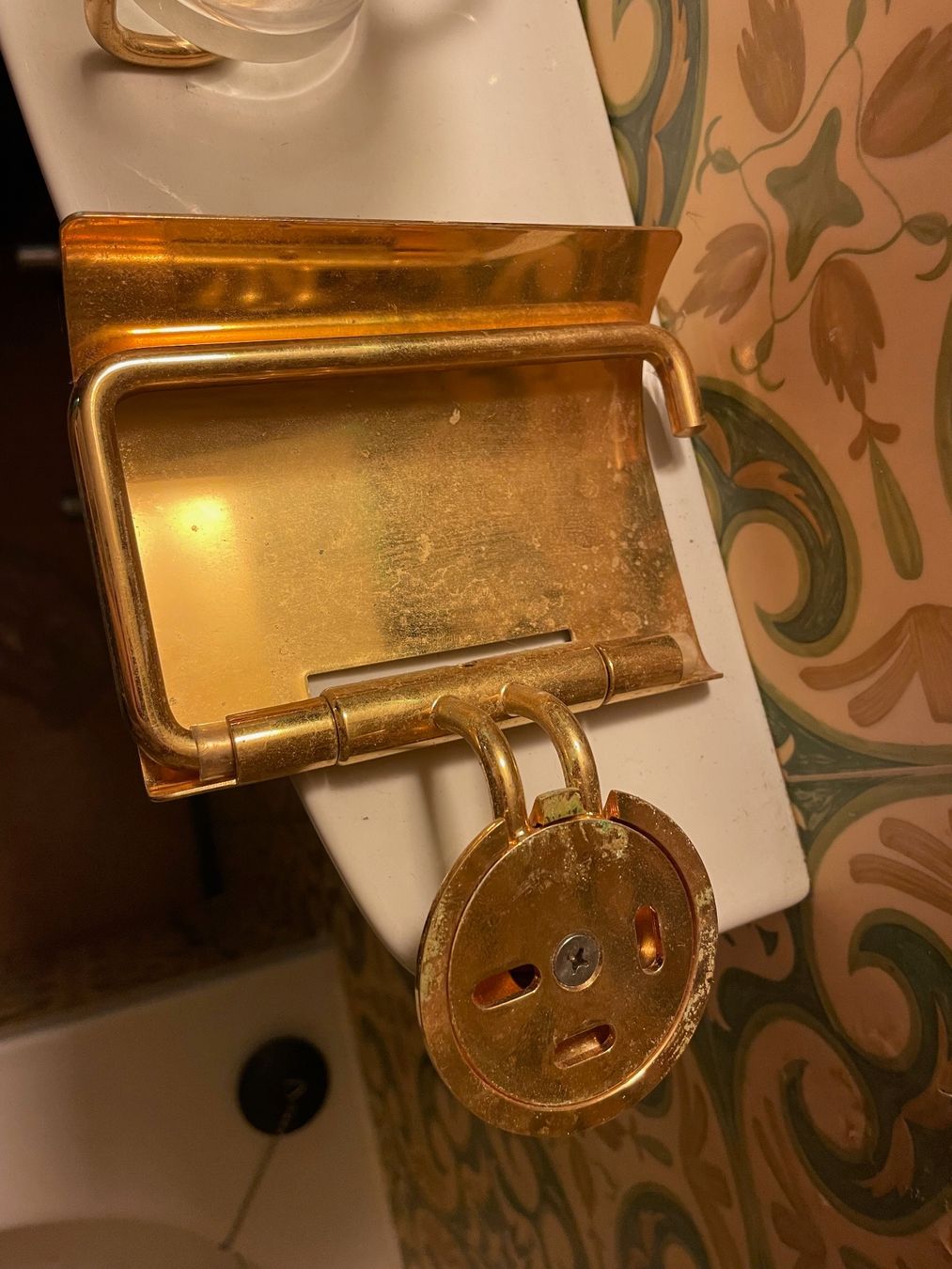 Altri accessori per il bagno: Orient Express WC Papierhalter, echt vergoldet – Usato da Herrenschwanden venduto da Katja71 1